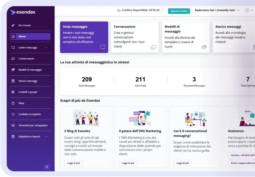 Esendex - piattaforma di messaggistica online