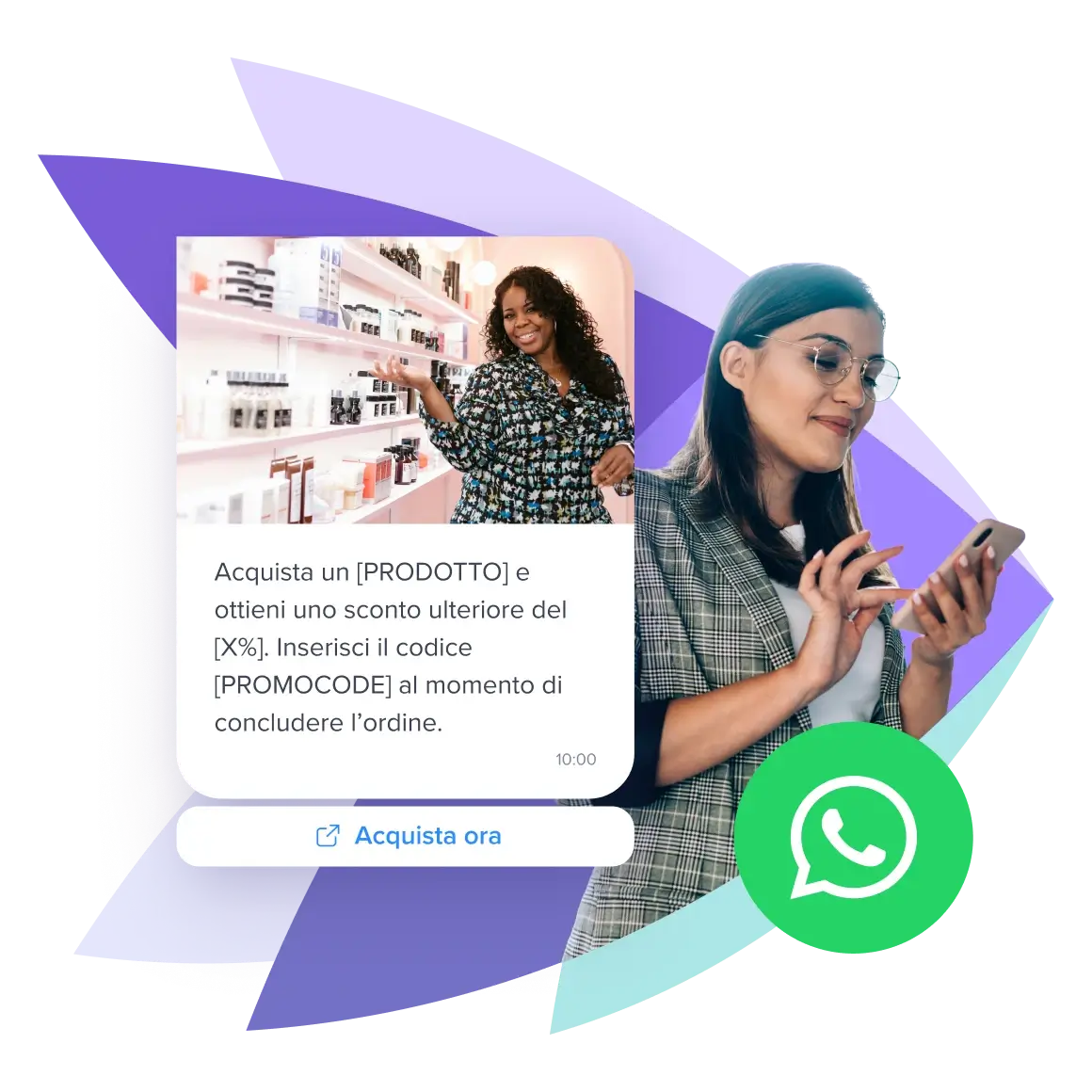 Esendex - esempio messaggio WhatsApp