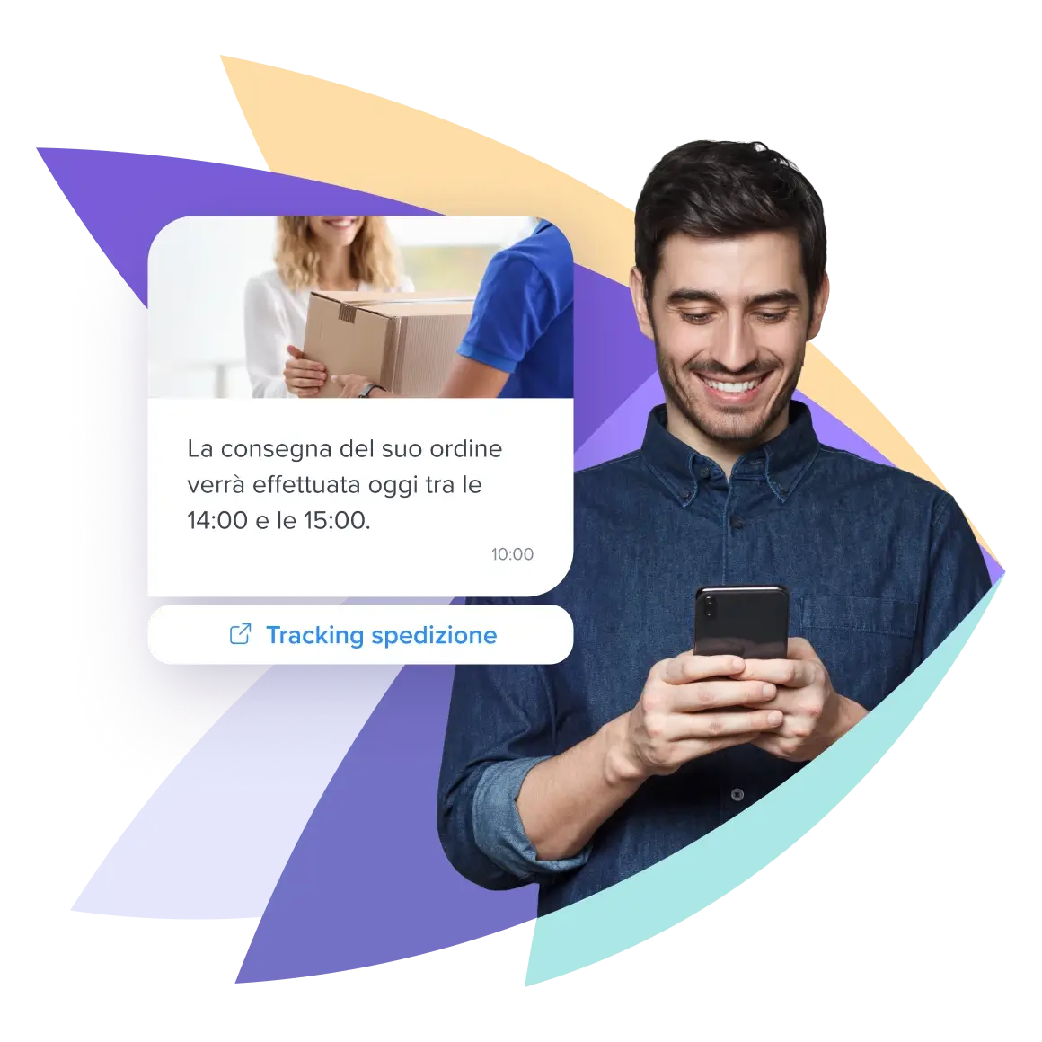 Esendex - esempio di messaggio di consegna ordine