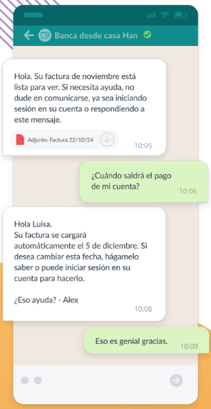 ejemplo conversaciones por whatsapp