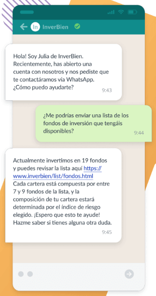 ejemplos conversaci&oacute;n real en Whatsapp