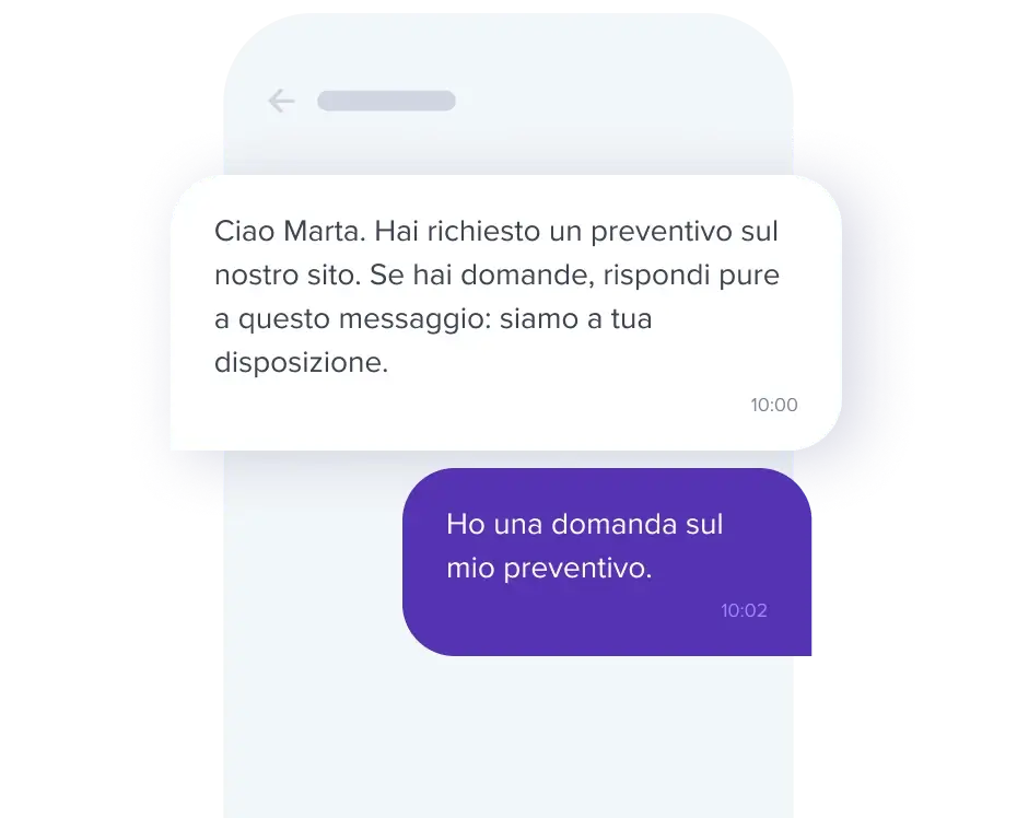 Ricezione SMS - Assistenza clienti