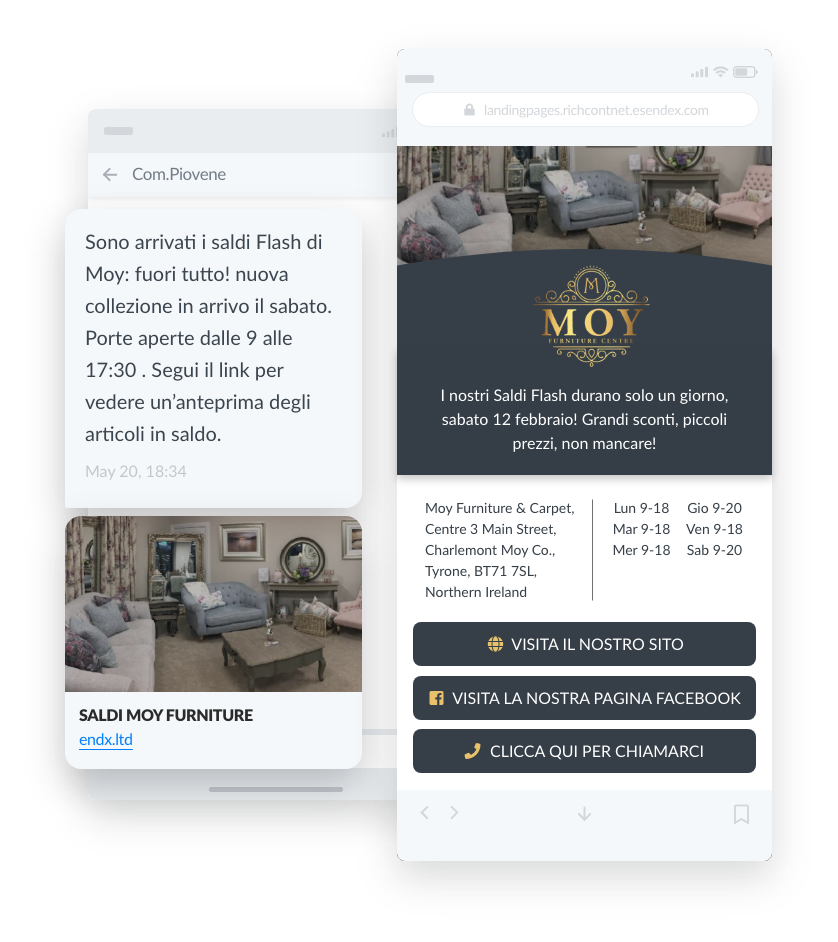 esempio di messaggio moy forniture