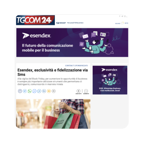 Esendex compie 6 mesi - TGCom24