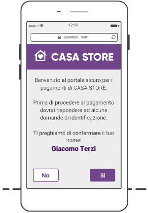 gif di esempio funzionamento mobile journey per il Retail