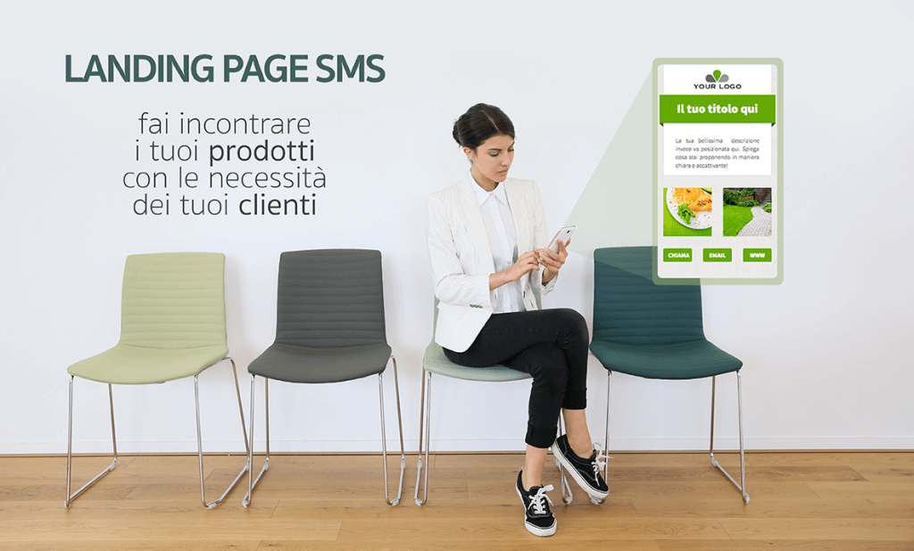 landing page via SMS 
