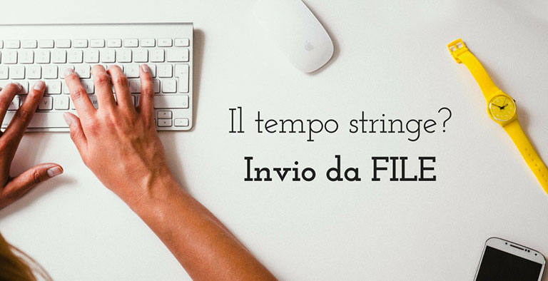 invio da file per velocizzare gli invii SMS