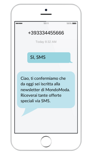 Esempio di comunicazione con servizio di invio e ricezione SMS online