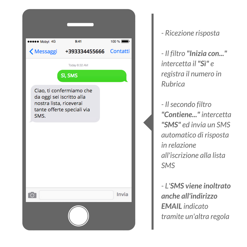 SMS in ricezione