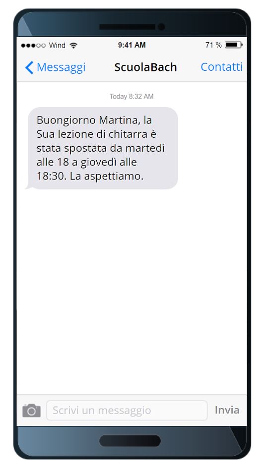 SMS per scuole di lingua sms transazionale