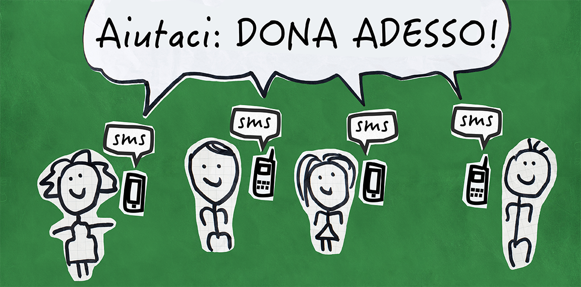 fare fundraising con gli SMS