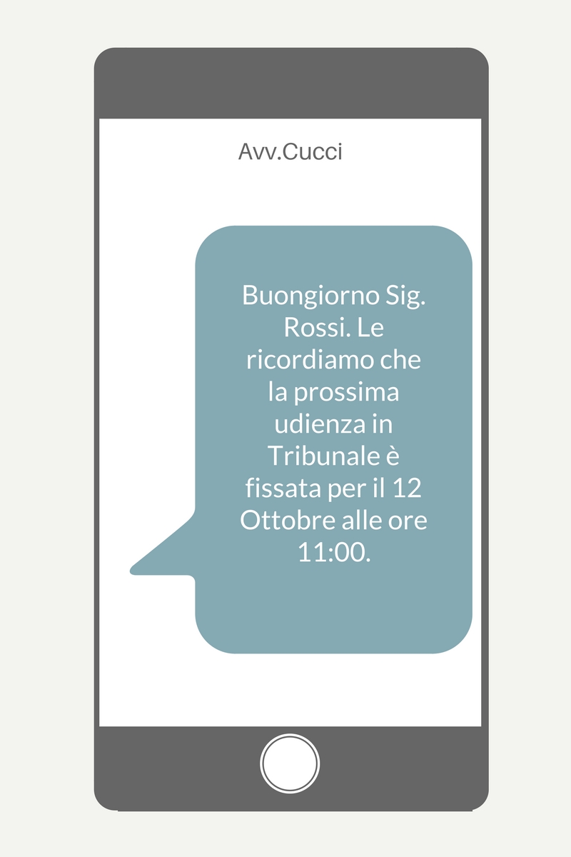SMS per avvocati - Studio Legale Avvocato Francesco Cucci
