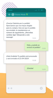 ejemplo interacciones por whatsapp